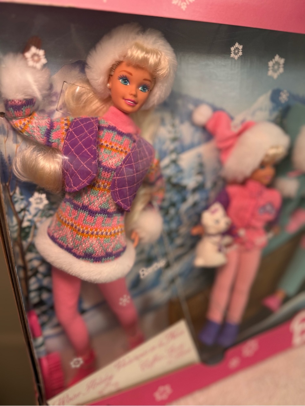 Vintage Barbie Winter Holiday Coffret Shorts d’Hiver Gift Set NIB - Picture 3 of 10
